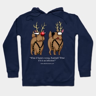 Funny Christmas Holiday Reindeer Cartoon Hoodie